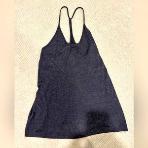 Dark gray cotton swing tank top